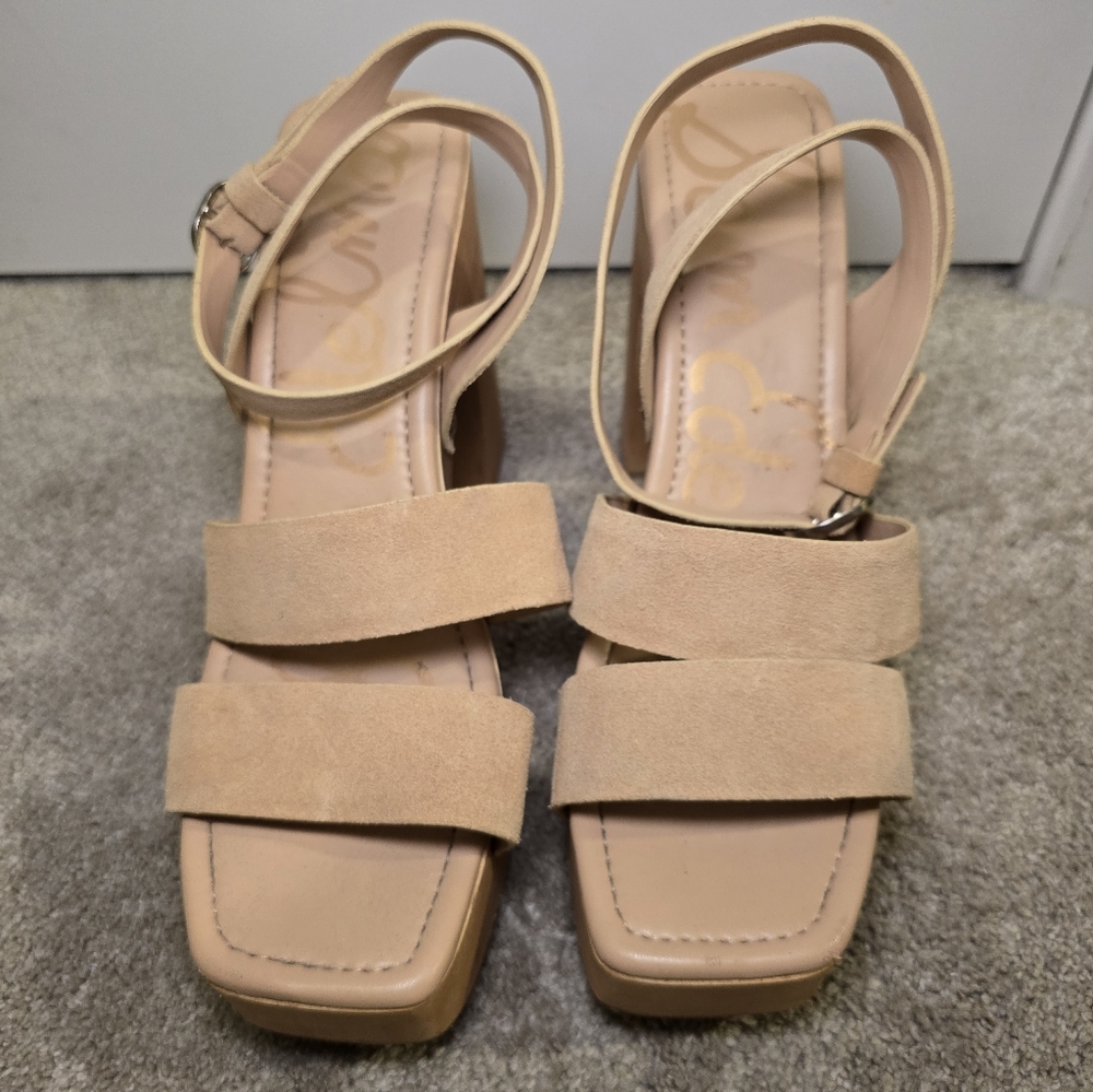 Sam Edelman Rosalind Platform Strappy Suede Sandal, Women's 11 - Picture 3 of 9